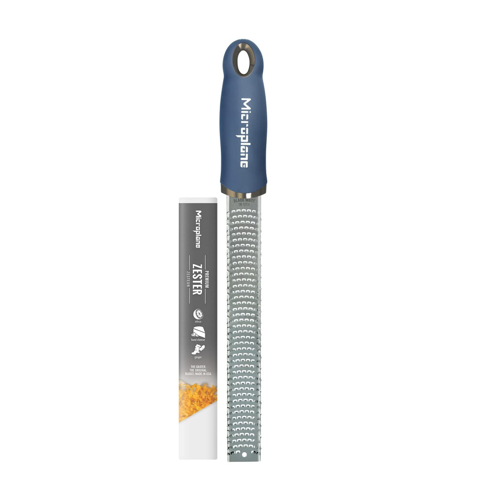 Microplane Premium Zester Grater in Denim Blue | Lemon Zester tool  Ha