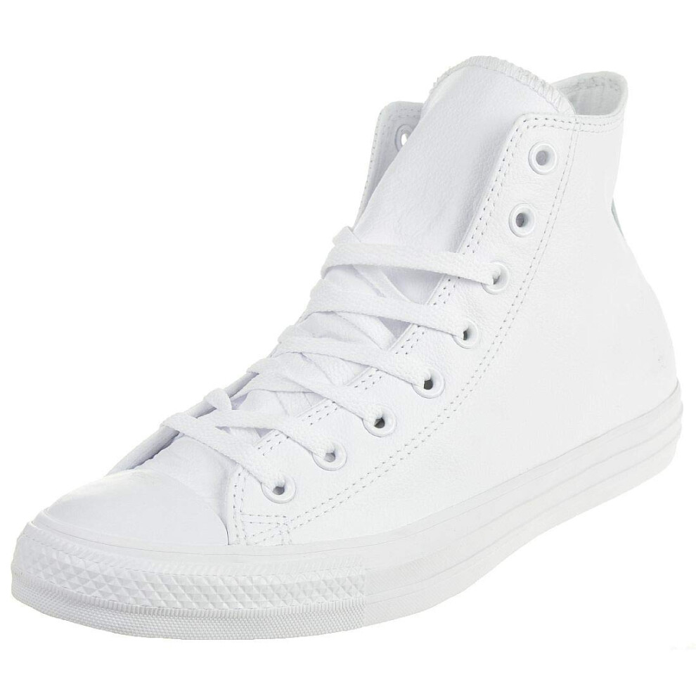 Converse Men's Chuck Taylor All Star Leather High Top Sneaker  White M