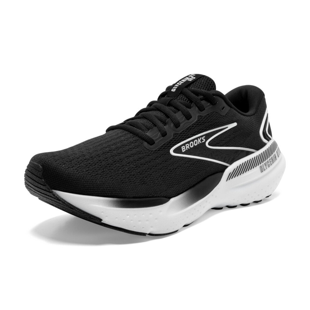 Brooks Men's Glycerin GTS 21 Supportive Running Shoe - Black/Grey/Whit