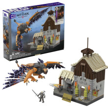MEGA The Witcher Building Toys Set Geralts Griffin Hunt with 1170 Pie