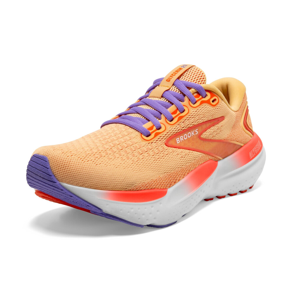 Brooks Womens Glycerin 21 Neutral Running Shoe - Sunburst/Nasturtium/P