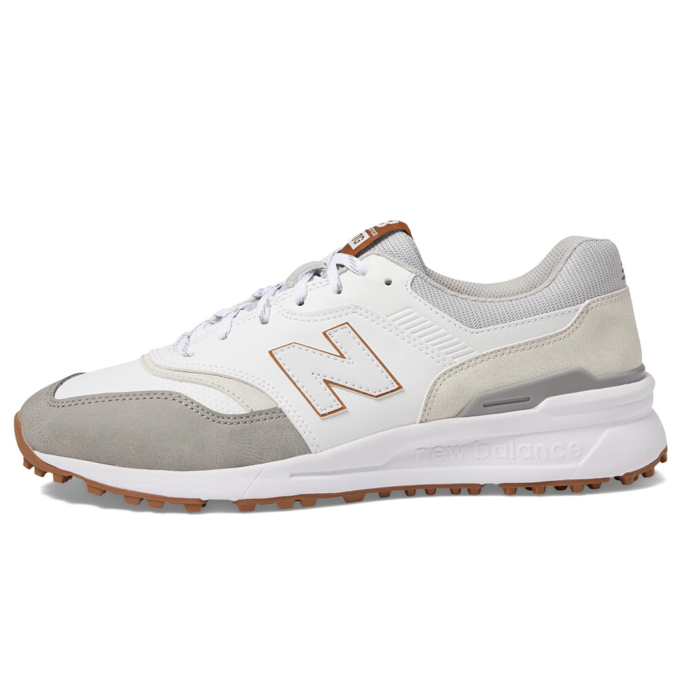 New Balance Men's 997 SL Golf Shoe  White/Grey  11.5 X-Wide