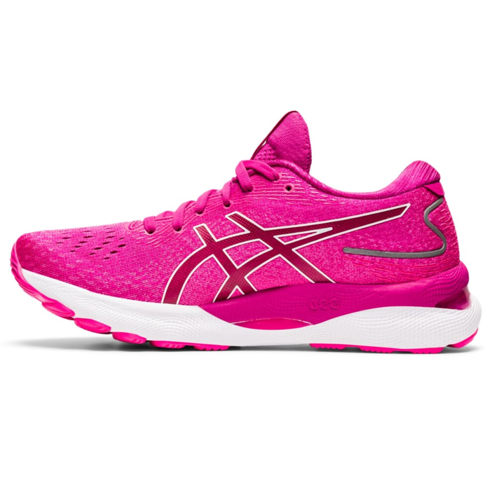 ASICS Women's Gel-Nimbus 24 Running Shoes  6  Fuchsia RED/White