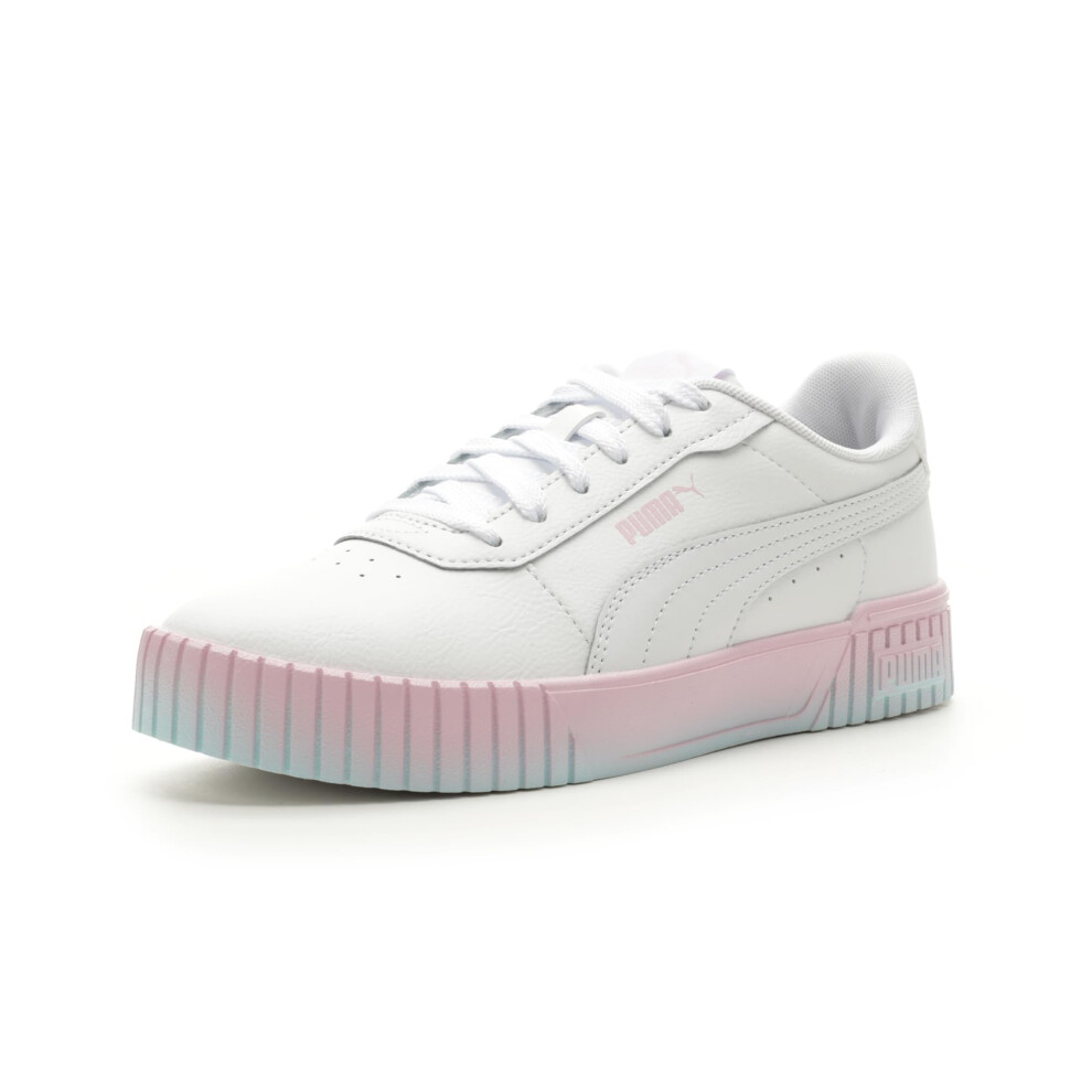 PUMA Women's Carina 2.0 Gradient Sneaker  White White-Pearl Pink  8.5