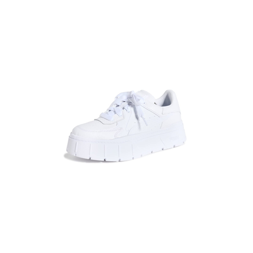 PUMA Women's Mayze Stack Edgy Sneaker  White  11 Medium US