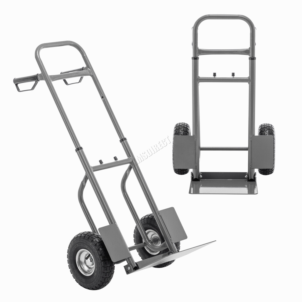 SwitZer Handy Folding Sack Truck 150kg Capacity Extendable Warehouse Garage