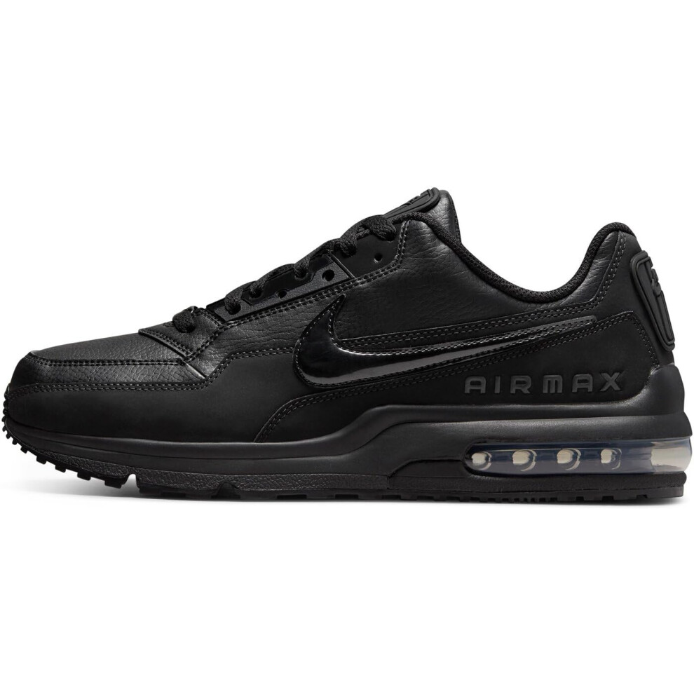 Nike Mens Air Max LTD 3 Black/Black/Black Leather Casual Shoes  Black/