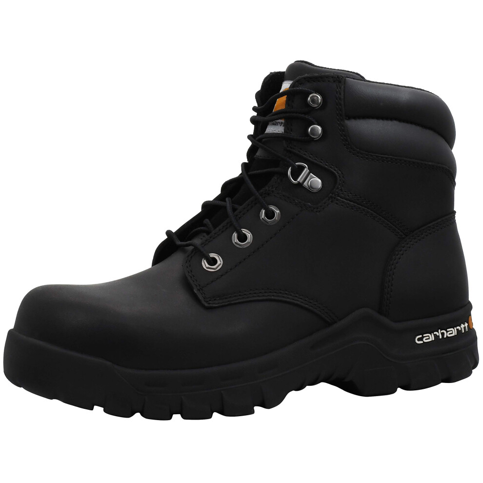 Carhartt Men's Rugged Flex 6"" Comp Toe Construction Boot  Black Oil T