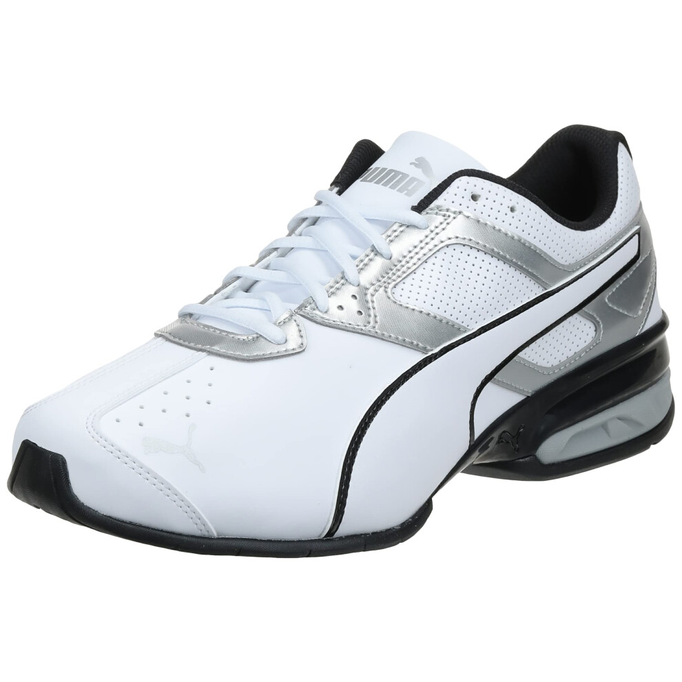 PUMA Men's TAZON 6 FM Cross Training Sneaker  Puma White-Puma Silver-P