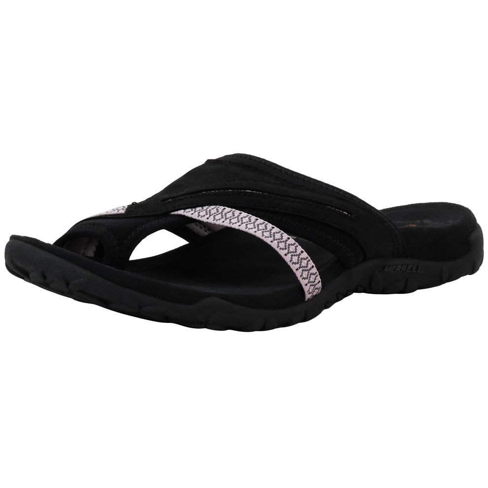 Merrell Women's Terran Post II Black/Lilac Sandal 11 M US