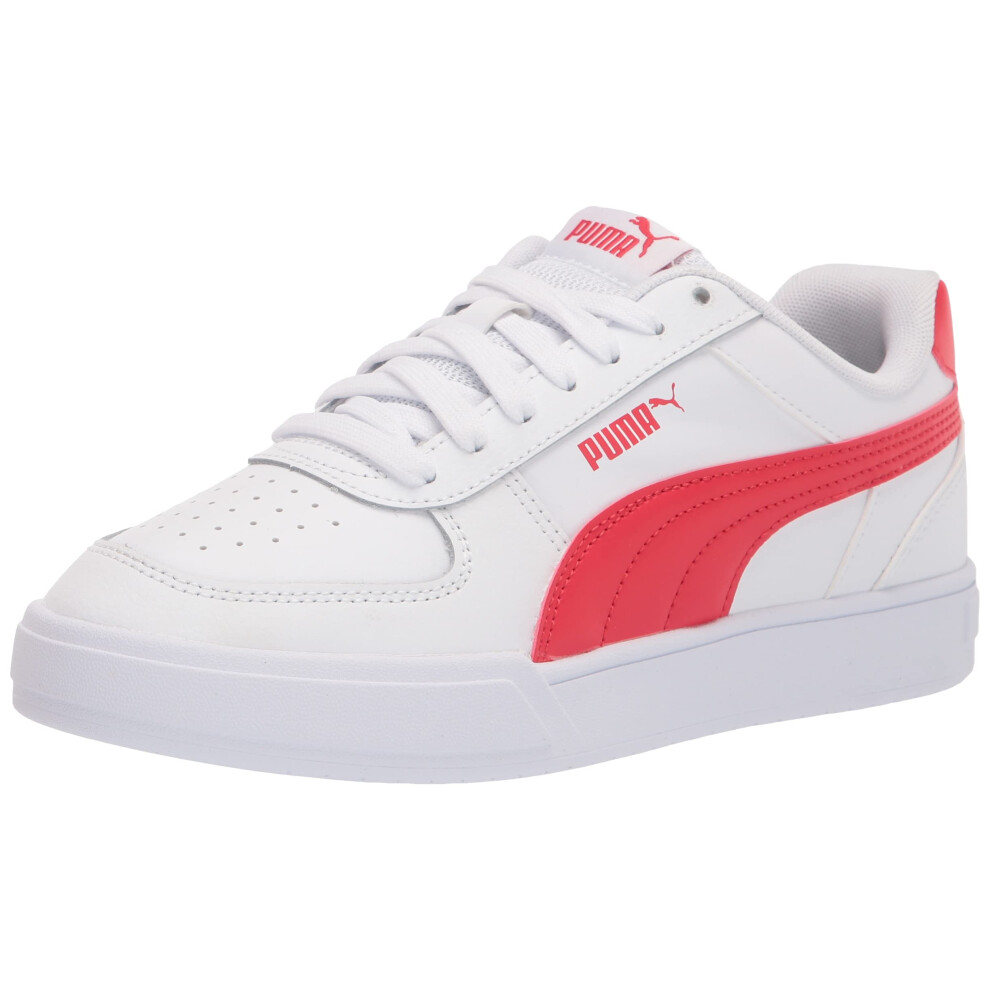 PUMA Caven Men's Sneaker 10.5 D(M) US White-High Risk Red-Grey