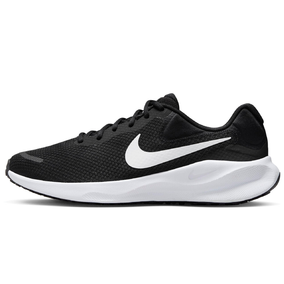 NIKE Men's Sneaker  Black White  7