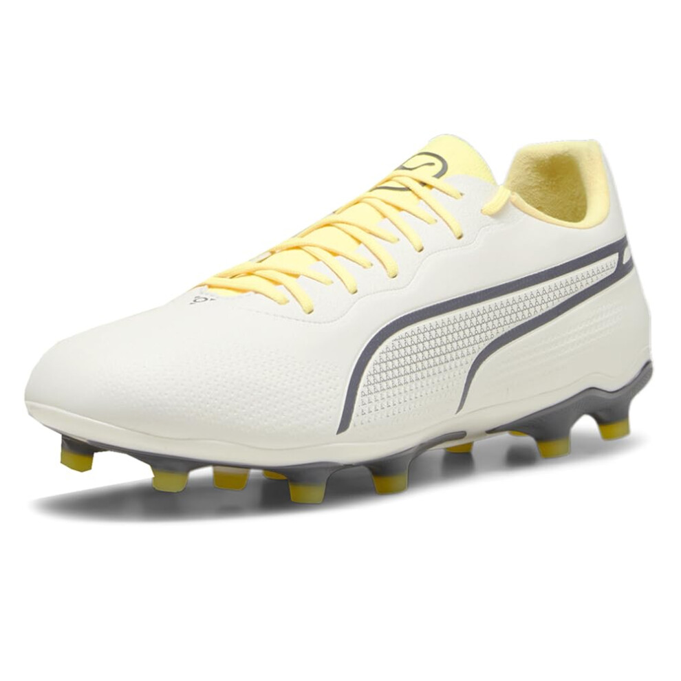 PUMA King Pro Firm Ground/Artificial Ground Alpine Snow/Asphalt/Yellow