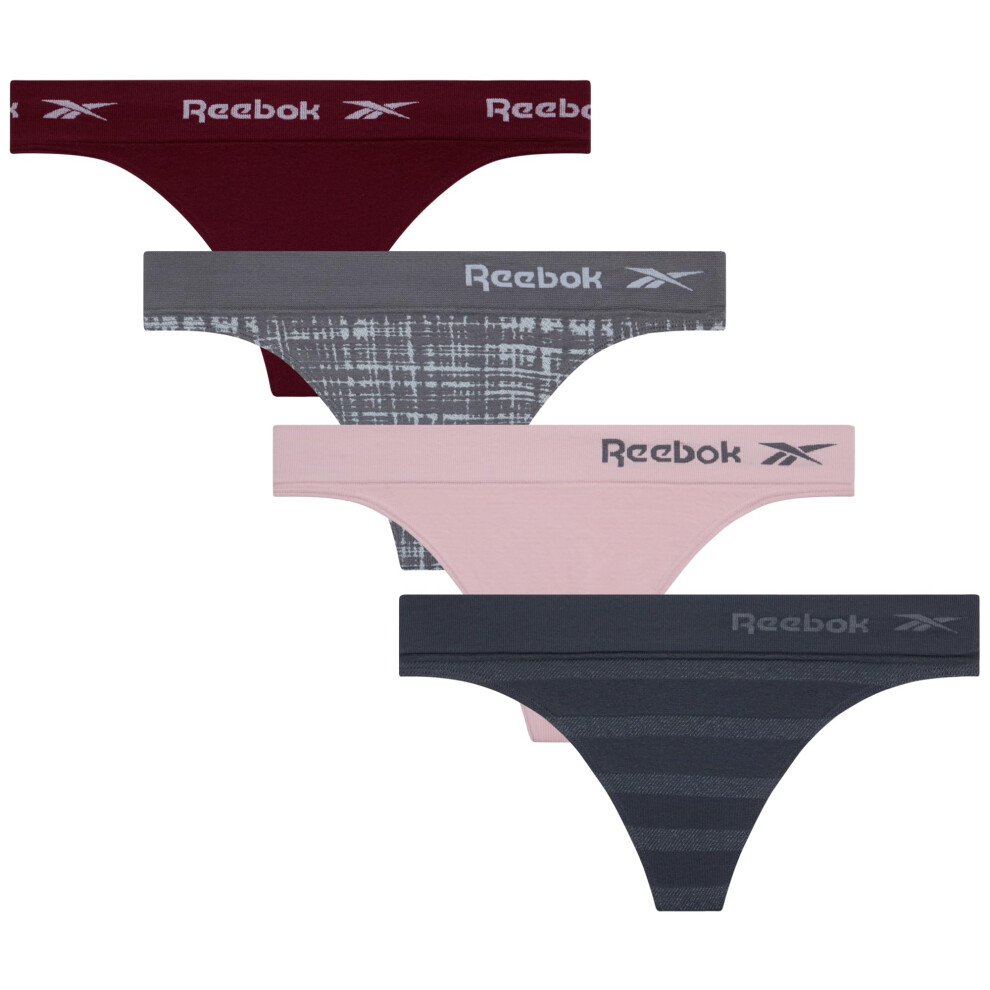 Reebok Women's Underwear - Seamless Thong (4 Pack)  Size Small  Jacqua