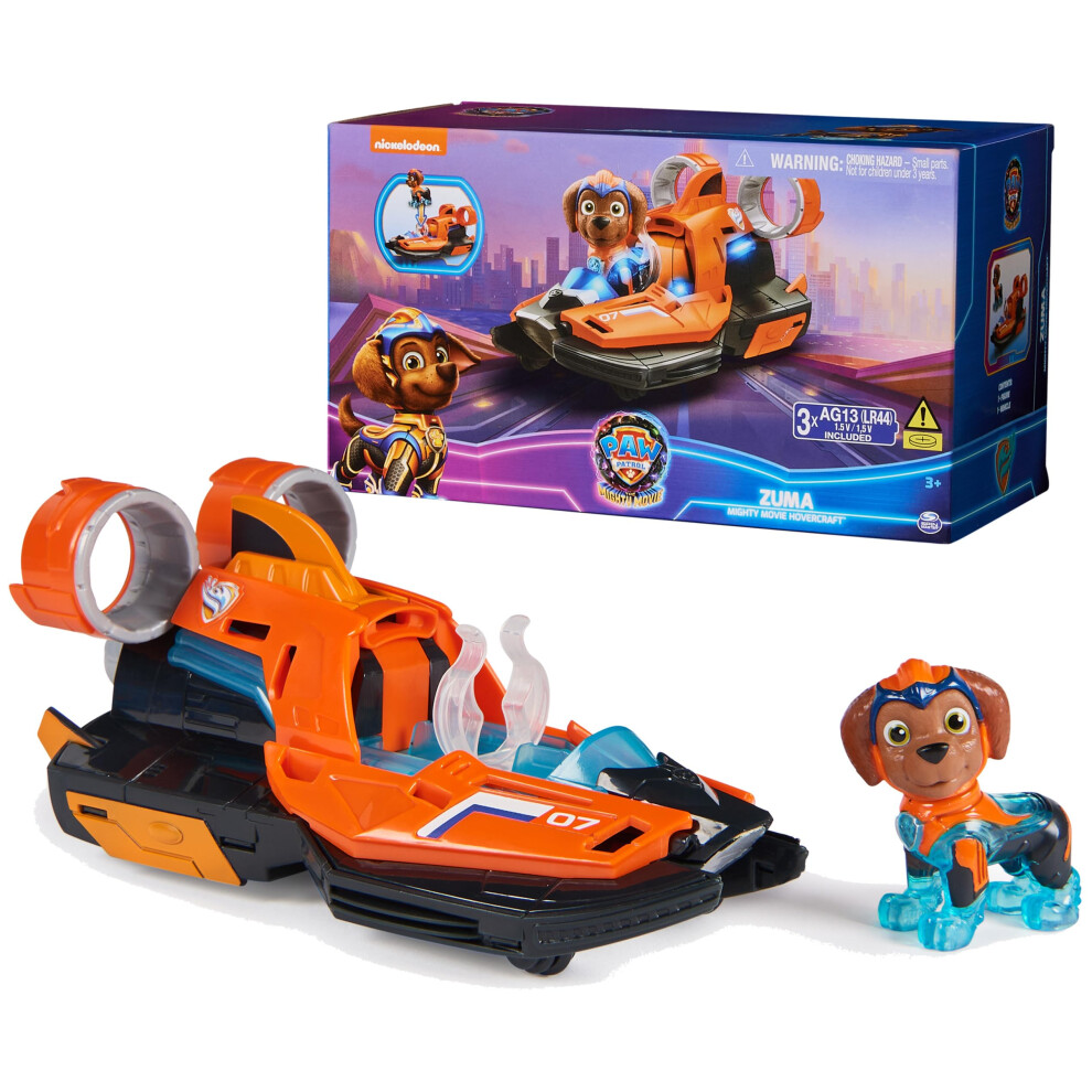 Paw Patrol: The Mighty Movie  Toy Jet Boat with Zuma Mighty Pups Actio