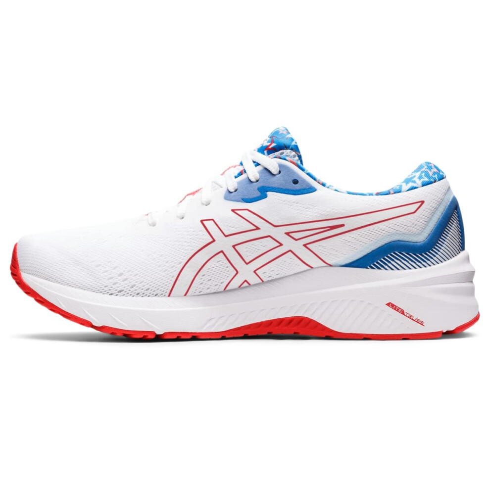 ASICS Men's GT-1000 11 Running Shoes  10  White/Electric RED