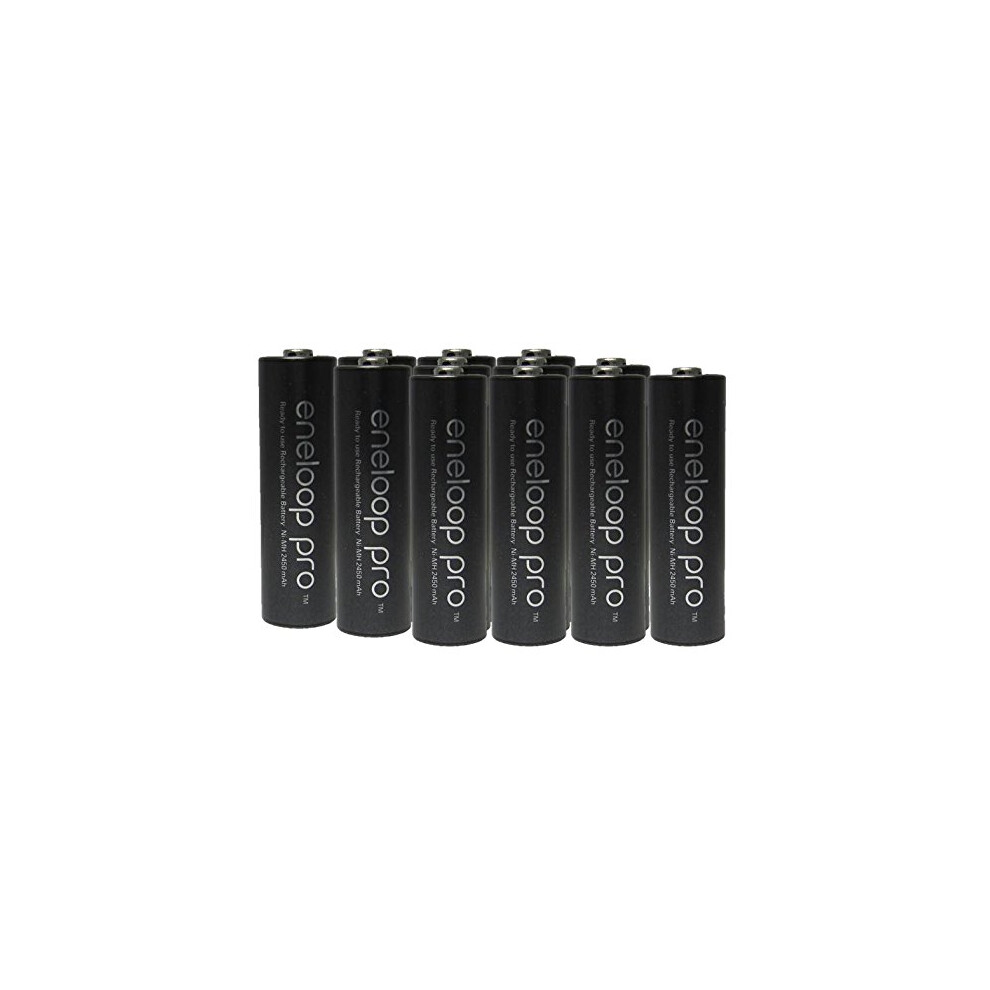 12 AA Panasonic Eneloop Pro (Replace sanyo XX) NiMH 2550mAh (Min. 2450