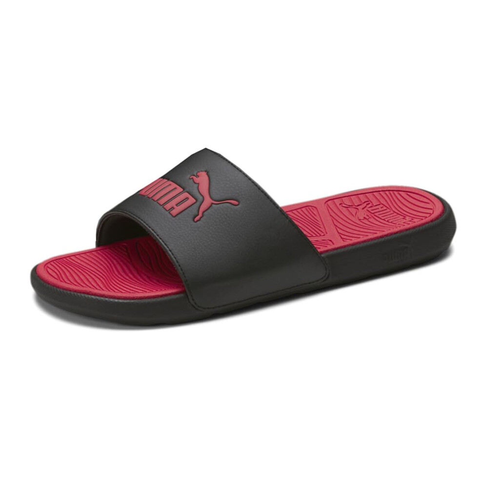 PUMA Men's COOL CAT 2.0 Slide Sandals  PUMA Black-PUMA Red-PUMA Red  8