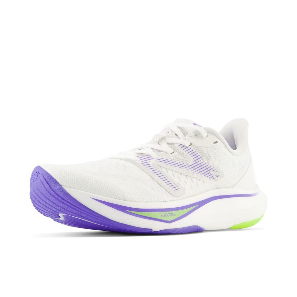 New Balance Women's FuelCell Rebel V3 Running Shoe  White/Thirty Watt/