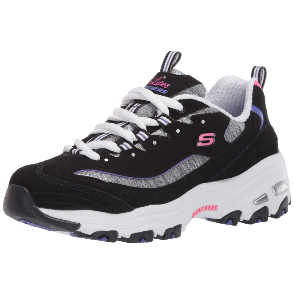 Skechers Women's Athleisure Sneaker  Black/Purple  8.5 US medium