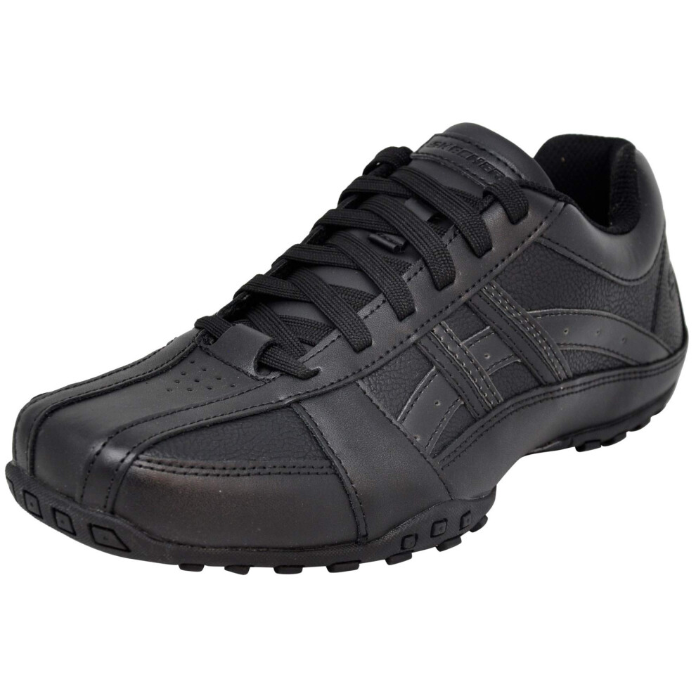 Skechers Men's Citywalk Malton Oxford Sneaker  Black/Black/Black  11 M