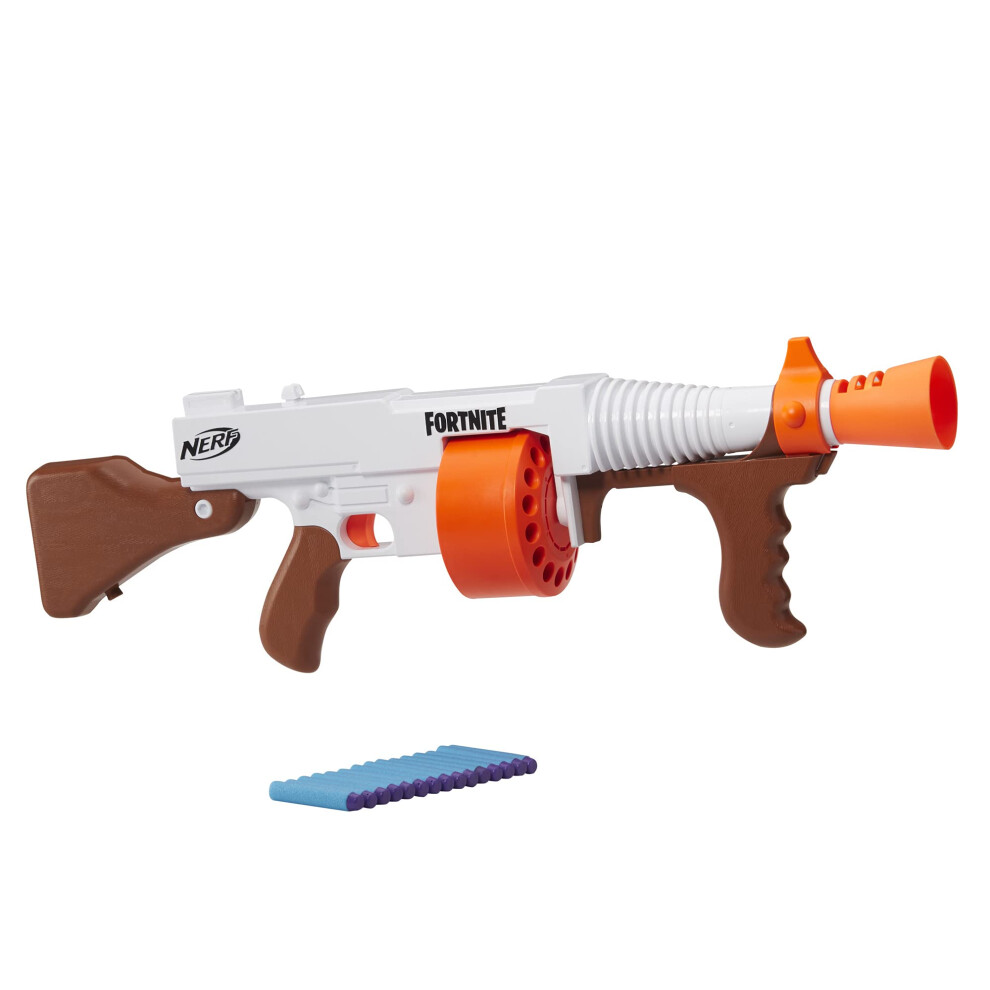 NERF Fortnite DG Dart Blaster  15-Dart Rotating Drum  Pump Action  15