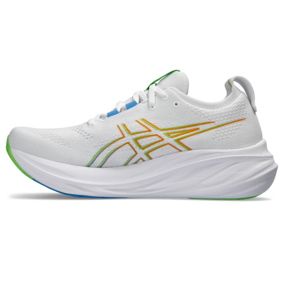 ASICS Men's Gel-Nimbus 26 Running Shoe  8  White/Waterscape