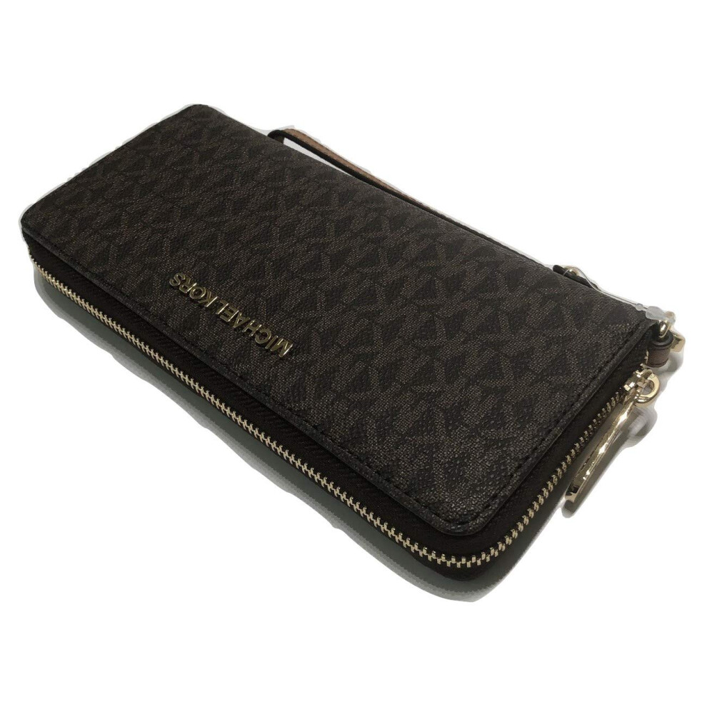 MICHAEL Michael Kors Jet Set Travel Continental Wallet Wristlet (Signa