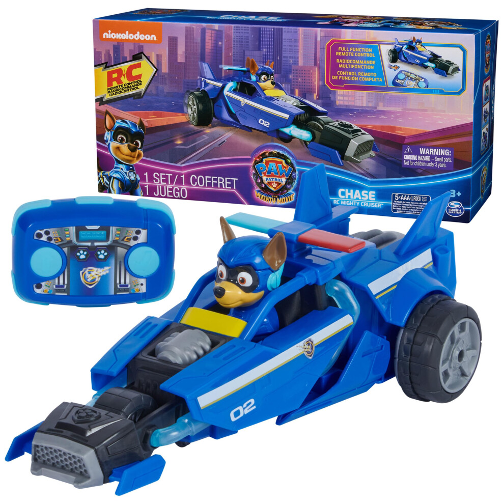 Paw Patrol: The Mighty Movie  Remote Control Car with Molded Mighty Pu