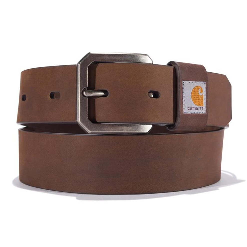 Carhartt Men's A0005502 Saddle Leather Belt - 44W - Carhartt Brown