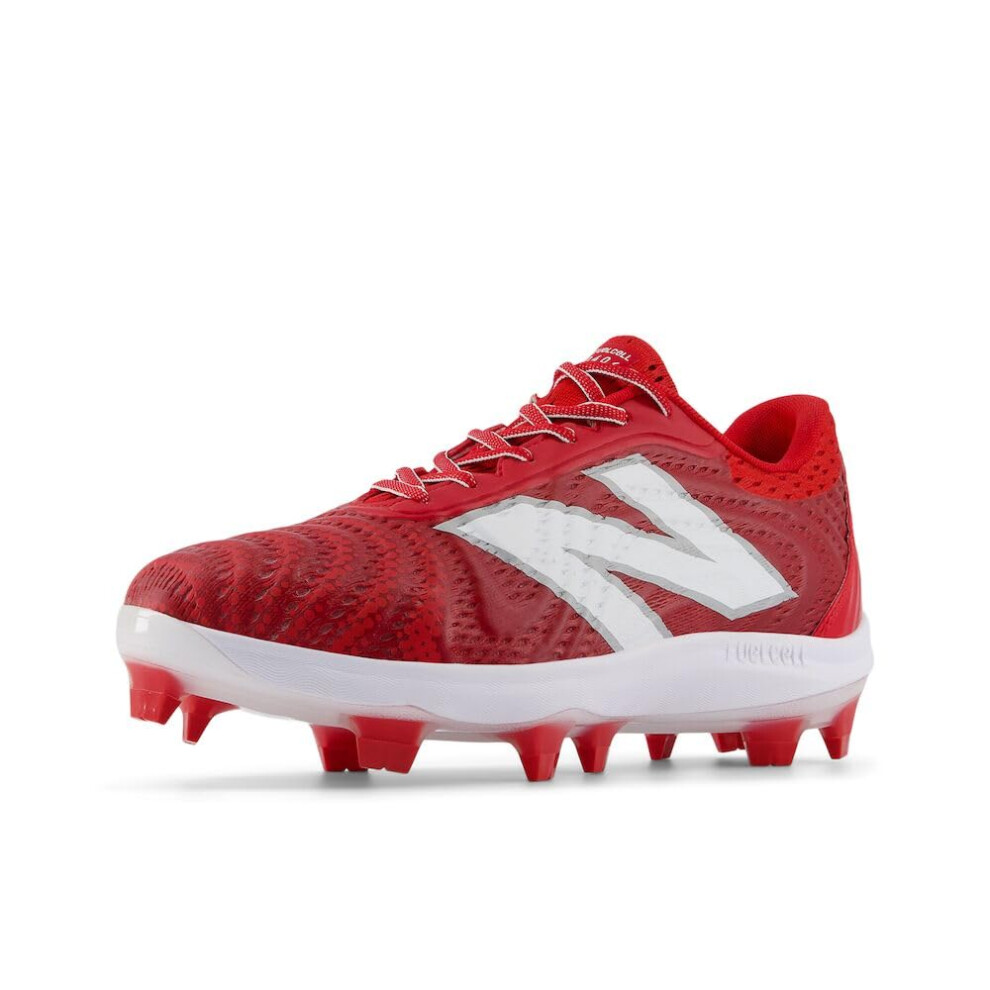 New Balance Men's FuelCell 4040 V7 Molded Baseball Shoe  Team Red/Opti