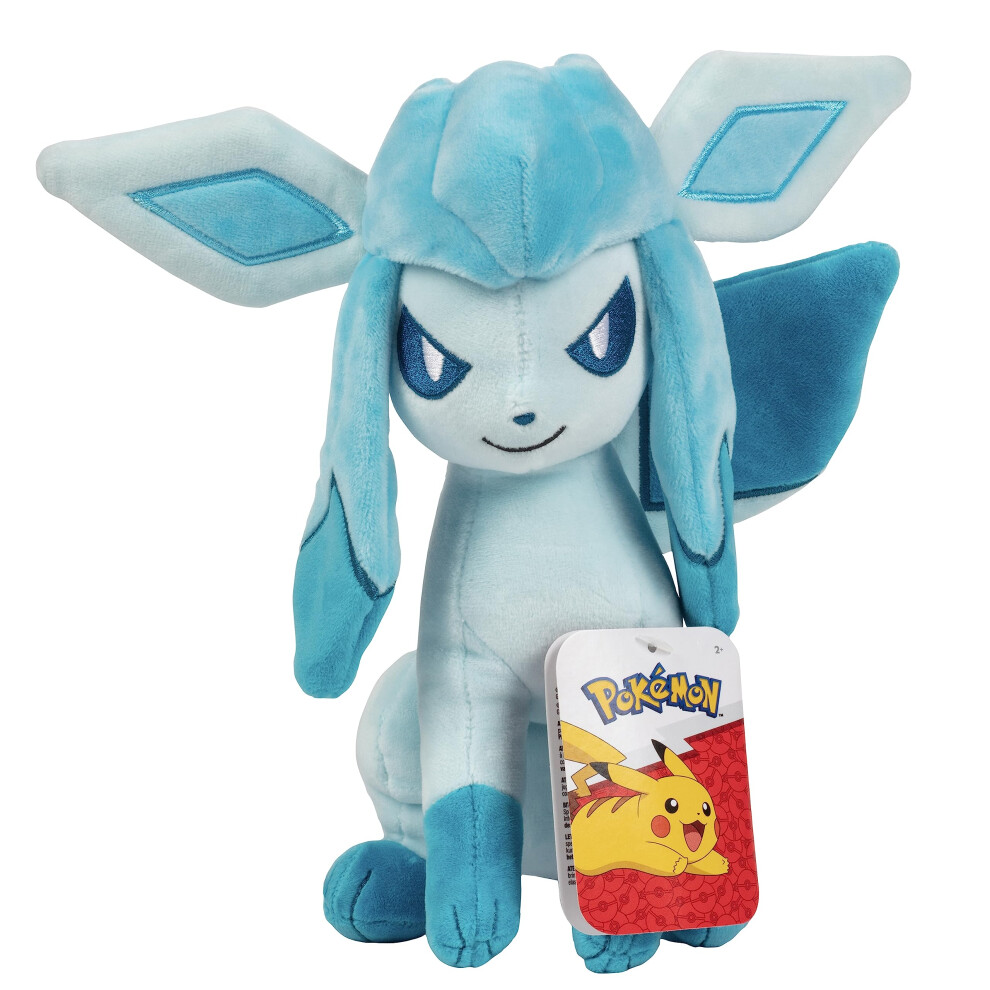 Pokémon Pokemon Pok?Mon 8"" Glaceon Plush - Officially Licensed - Eevee Evolut