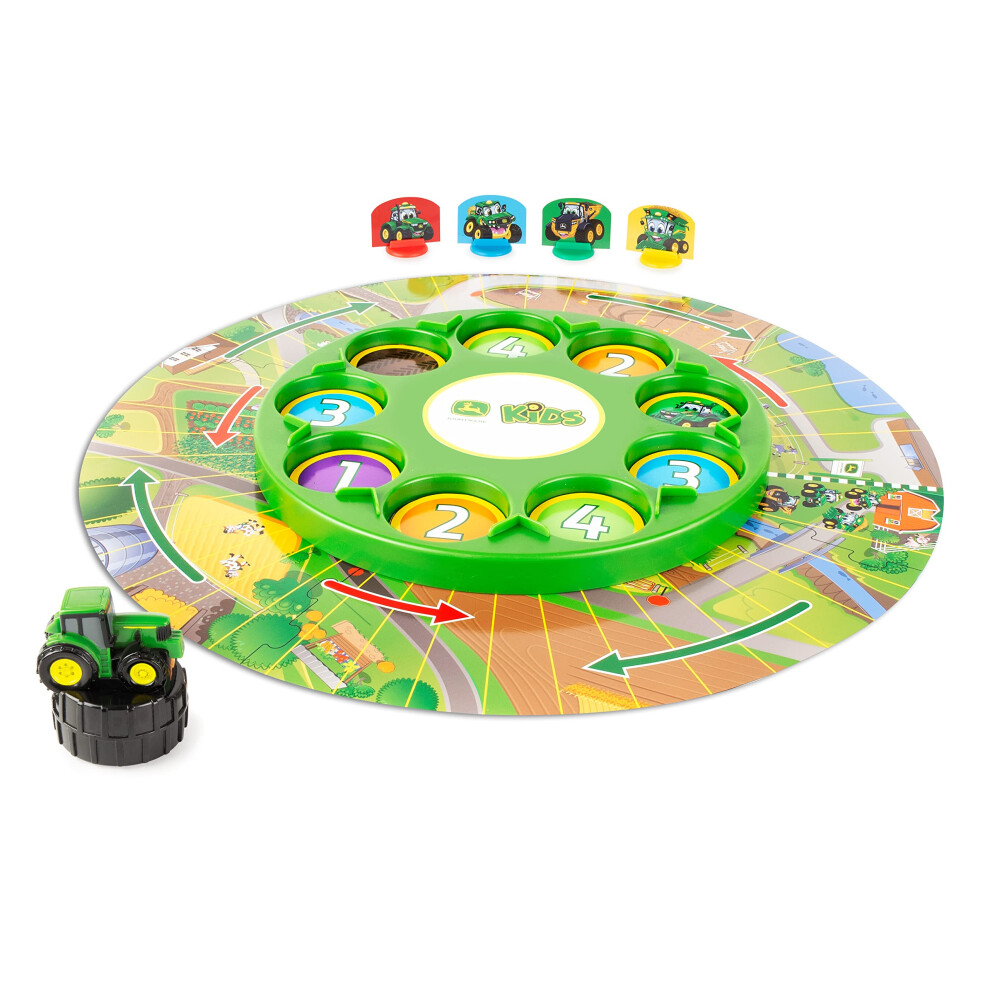 John Deere Go Johnny Go Board Game - Cooperative Farming Games for Gam