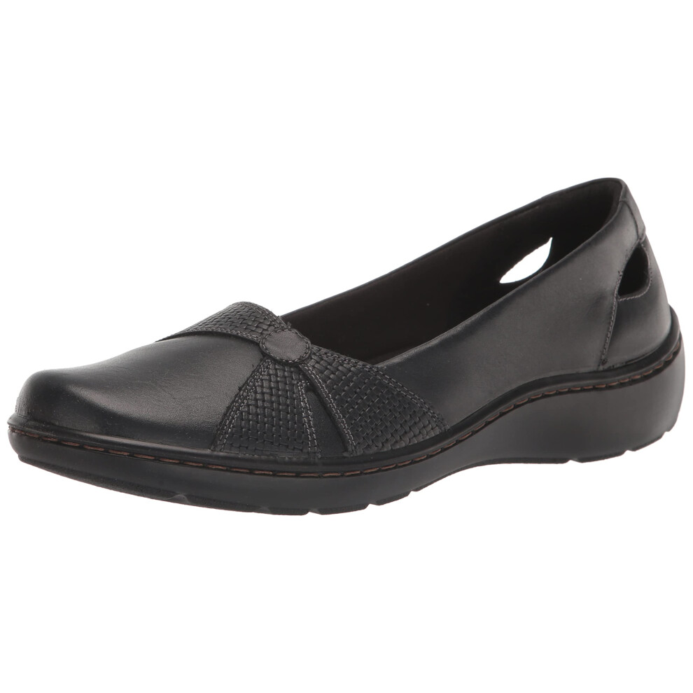 Clarks Women's Cora Jade Loafer  Black Leather  9