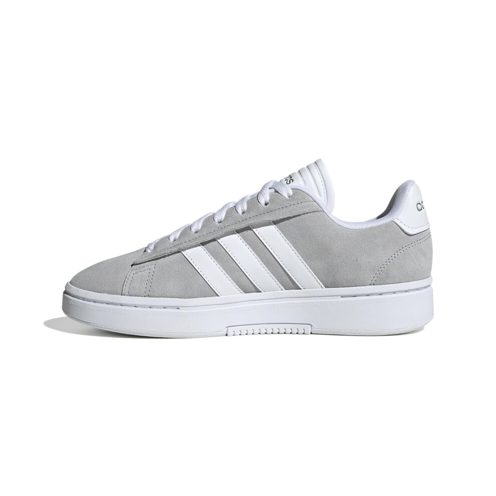 adidas Women's Grand Court Alpha Sneaker  Grey/White/Silver Metallic