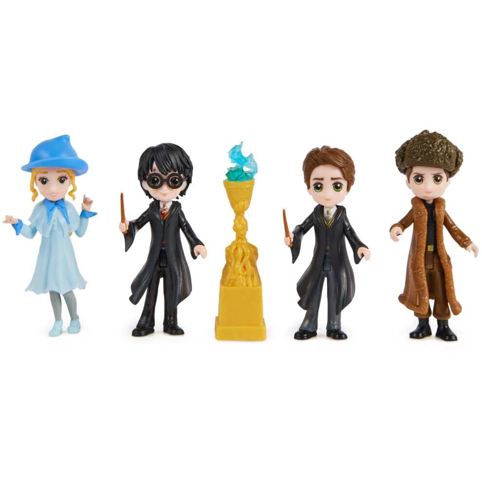 Wizarding World Harry Potter - Multipack 4 Figurine Campioni Tornei Dei 3 Magical Minis - 4 Bambole Articolate 8 Cm Con Accessori Da Collezione - Giocattolo Per Bambini 5 Anni-image