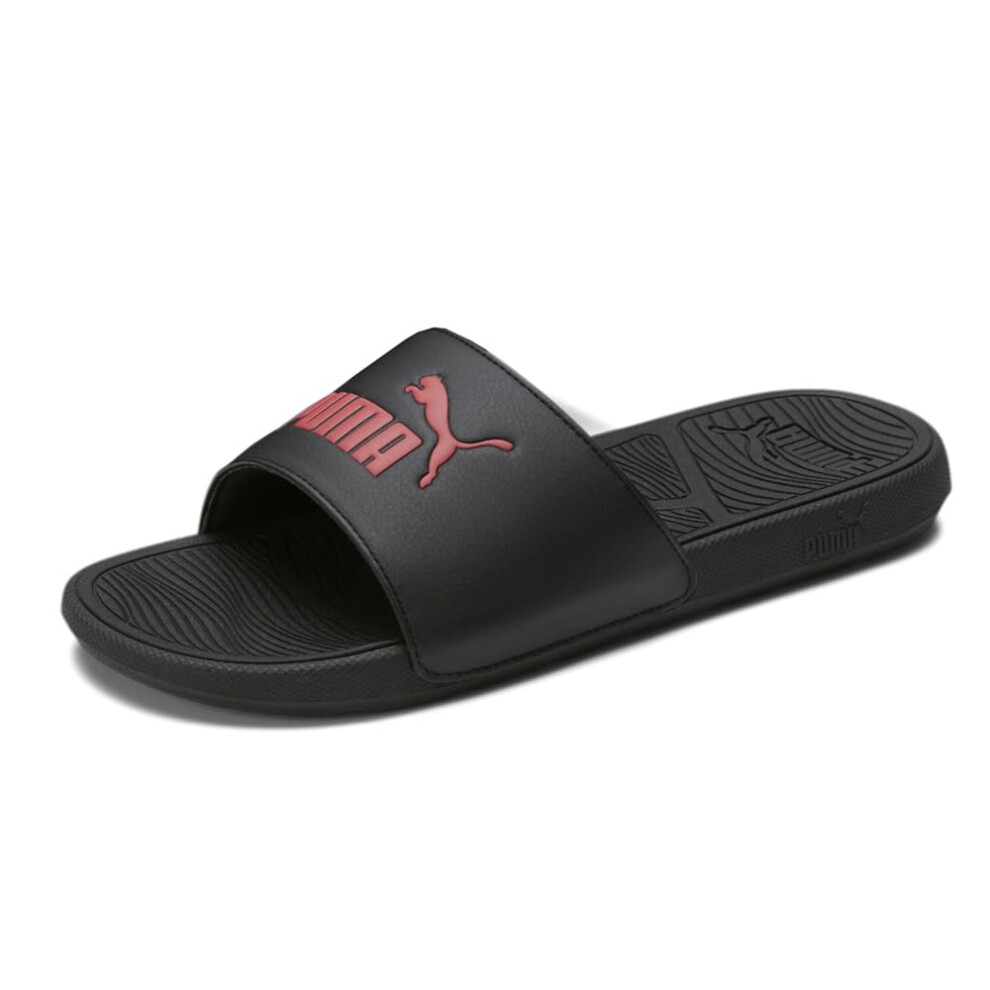 PUMA Men's Cool Cat 2.0 Slide Sandal Black red  11