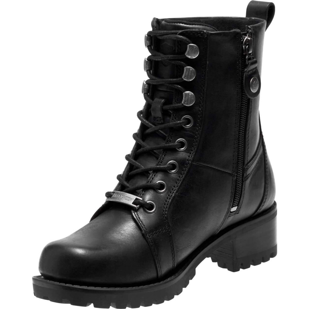 HARLEY-DAVIDSON FOOTWEAR Women's Keeler Leather Motorcycle Casual Boot