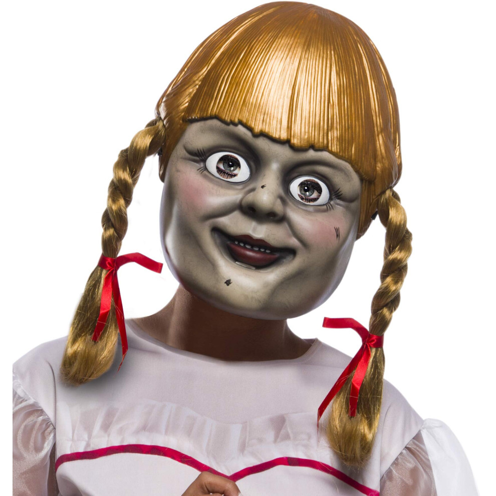 Rubie's Annabelle Comes Home Adult With Pigtails Costume Mask  As Show