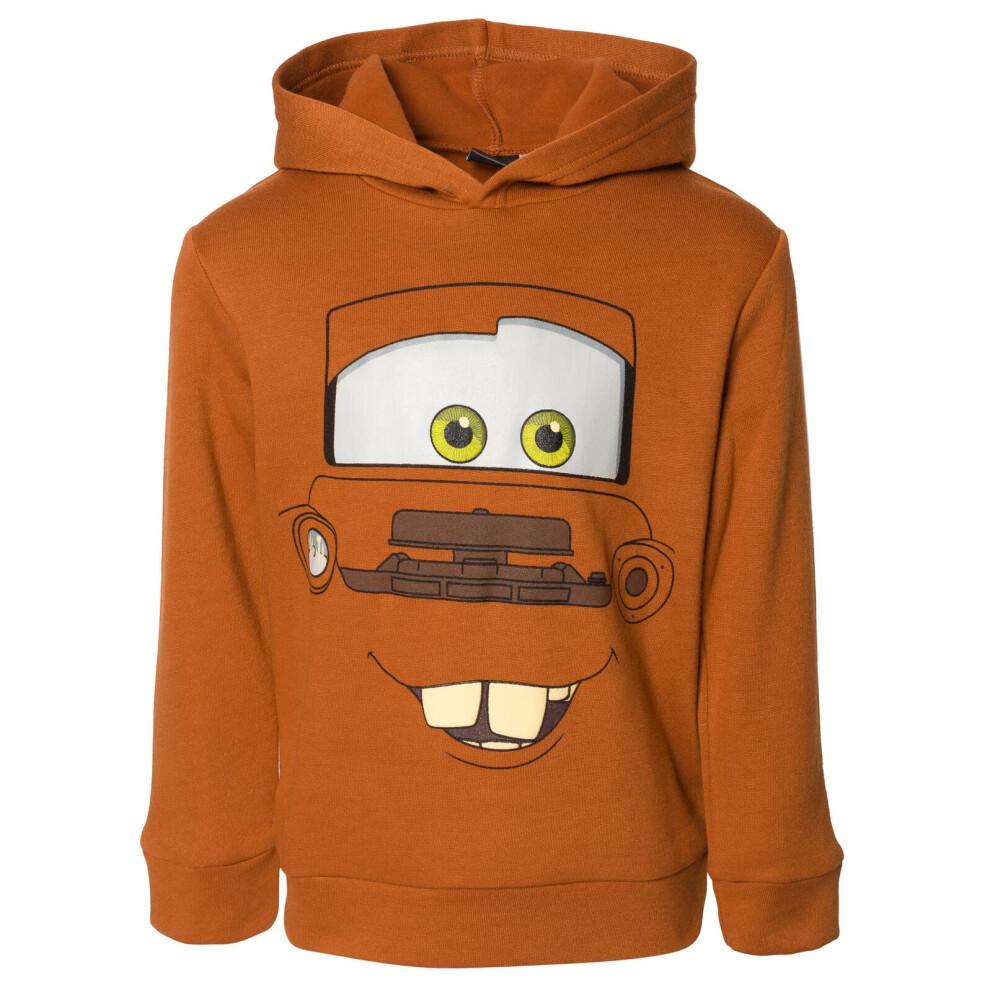 Disney Pixar Cars Tow Mater Little Boys Fleece Pullover Hoodie Brown 6