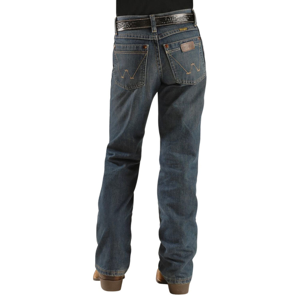 Wrangler Boys 8-20 Relaxed Fit Boot Cut Jean  Night Sky  14