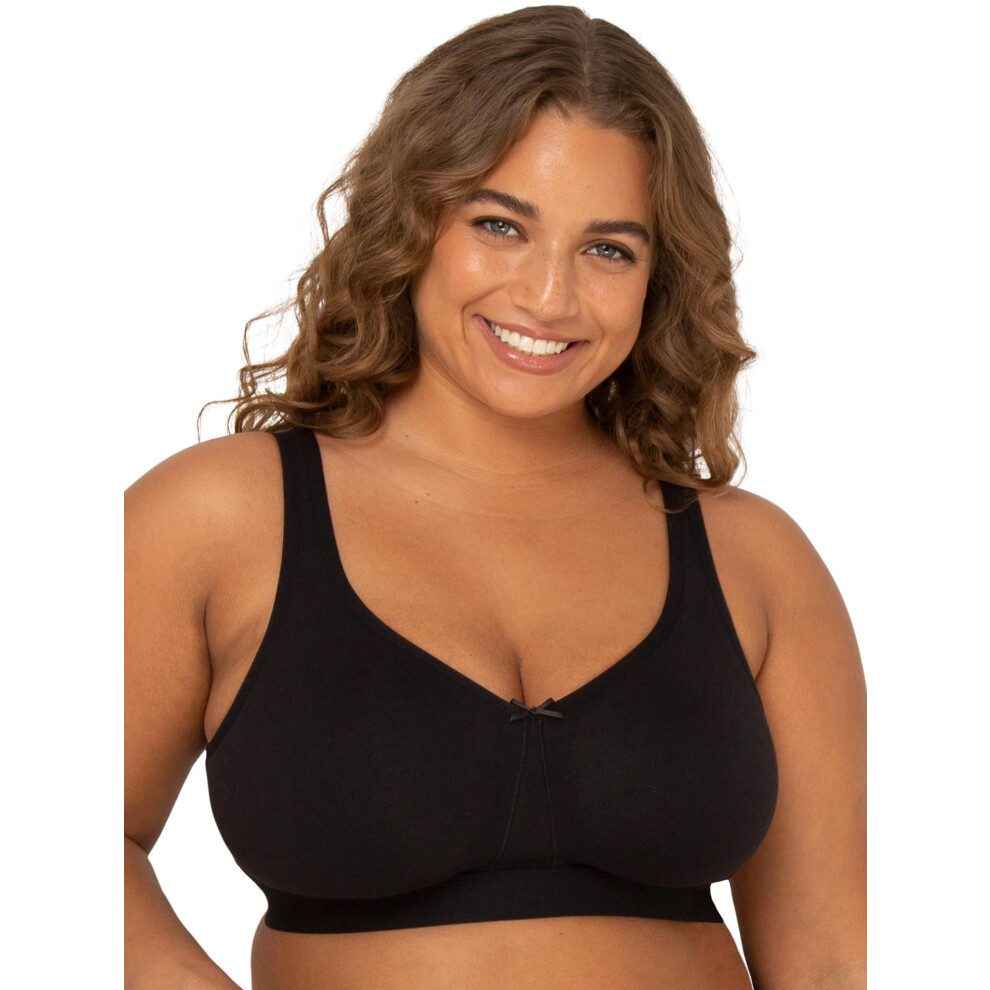 Fruit of the Loom womens Plus-size Soft Wireless Cotton Full Coverage