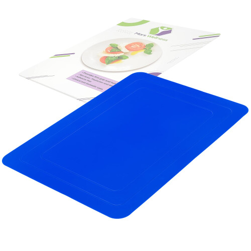 Mars Wellness Rectangular Antislip Siliconenmat - Grote Coaster Pad 9.8" X 7" - Eet- en Bak Hulp 1