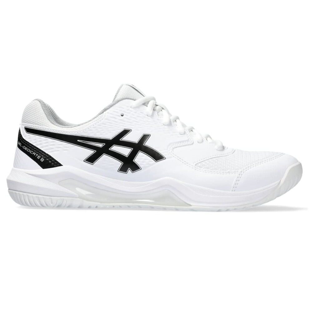 ASICS Men's Gel-Dedicate 8 Tennis Shoes  14  White/Black