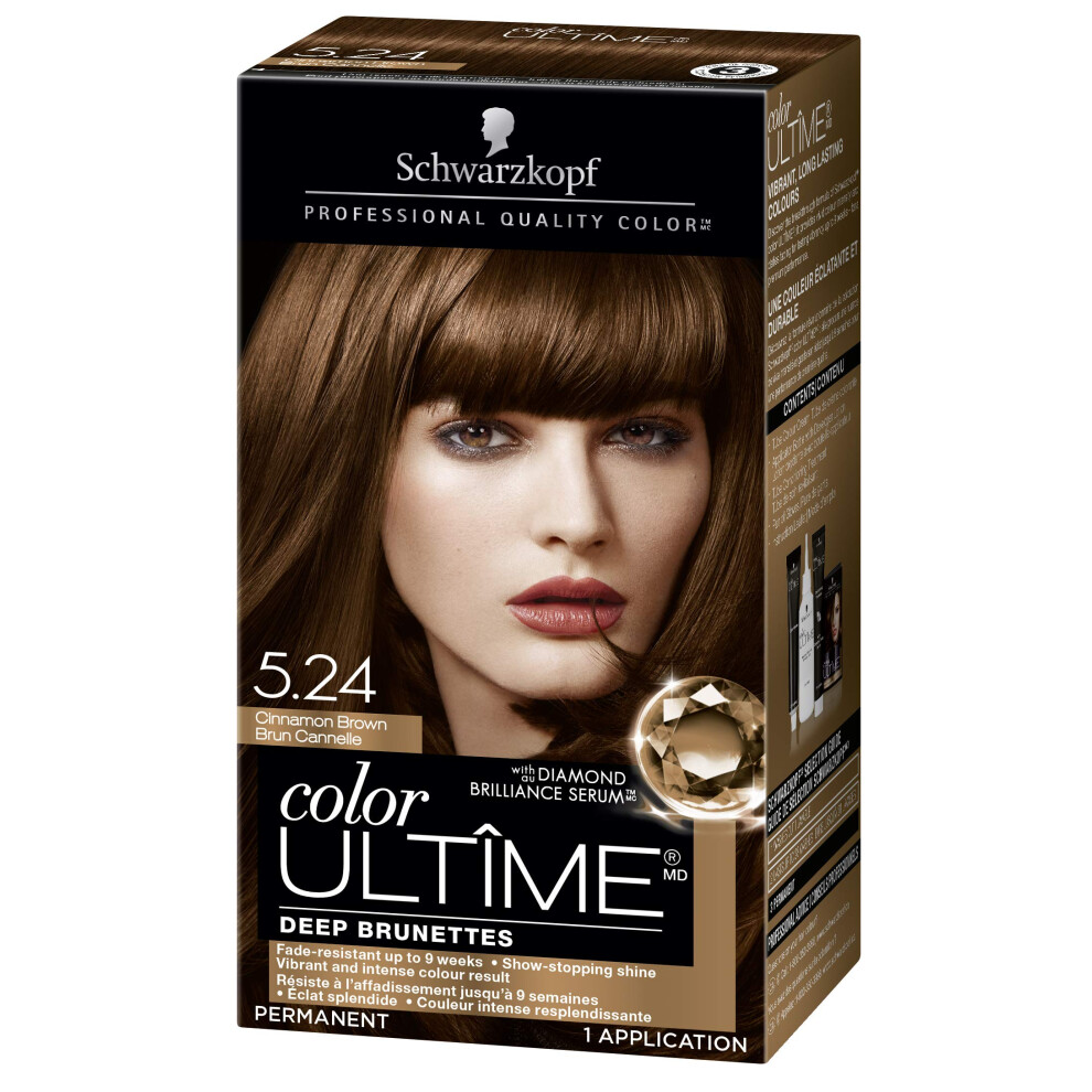 Schwarzkopf Color Ultime Permanent Hair Color Cream  5.24 Cinnamon Bro