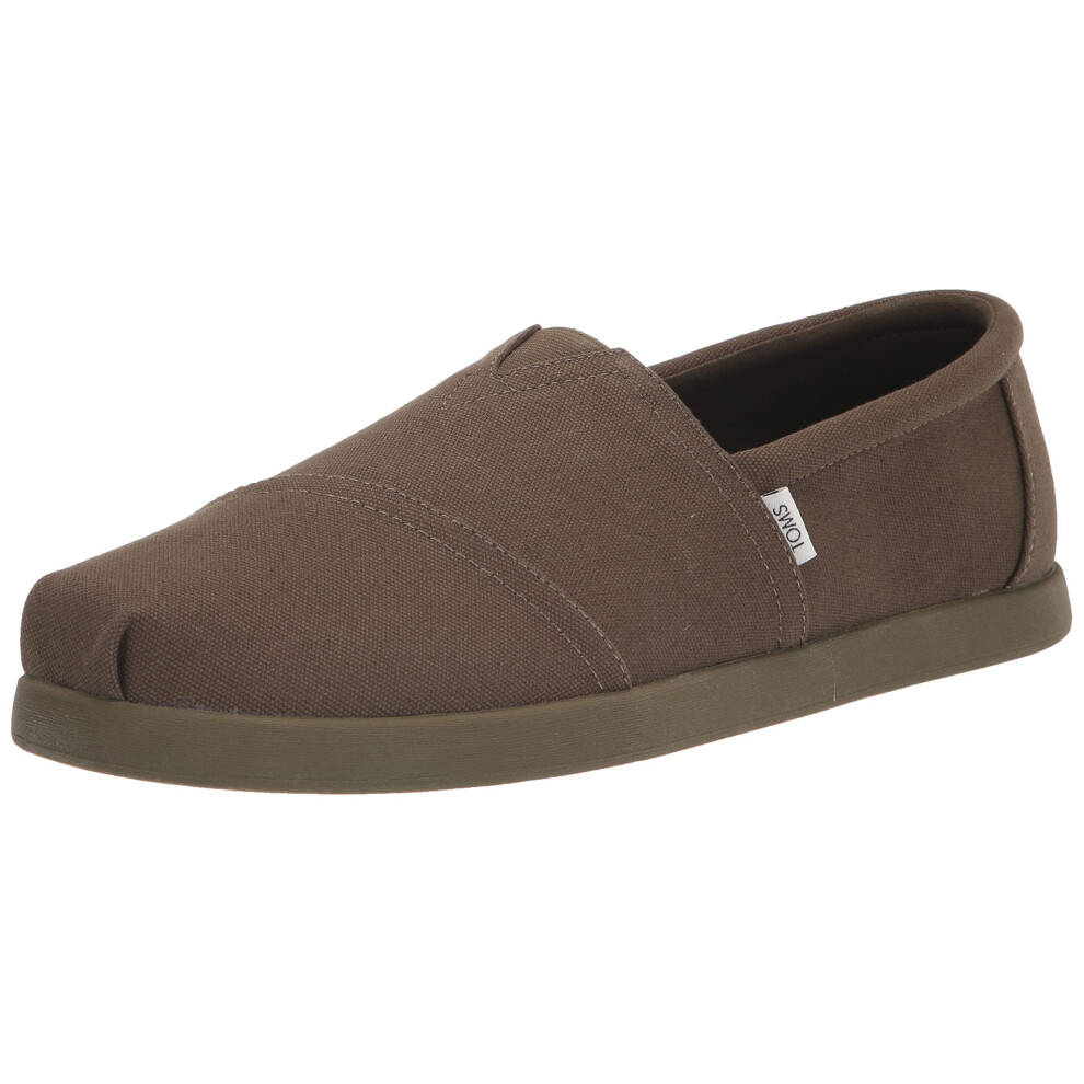 TOMS Men's ALP FWD Loafer Flat  Dark Olive  7