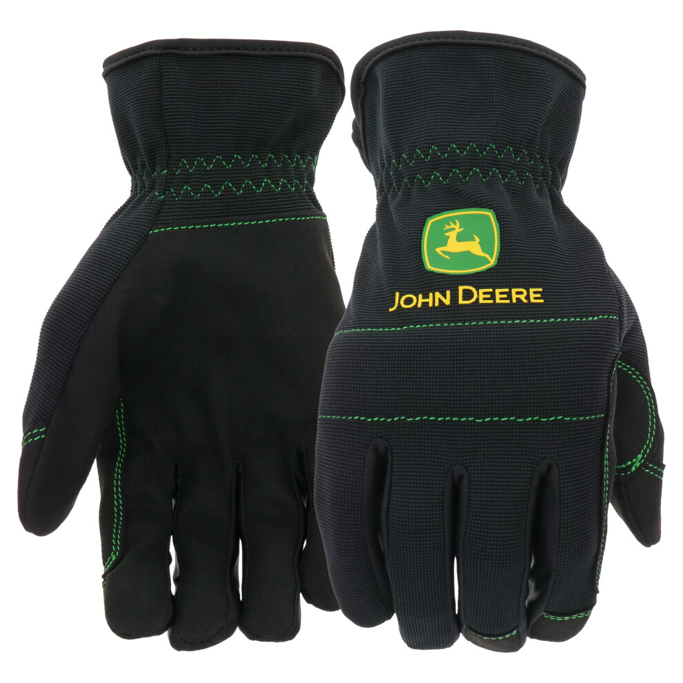 John Deere JD86021-L Men's Synthetic Leather Palm  High Dexterity  Abr