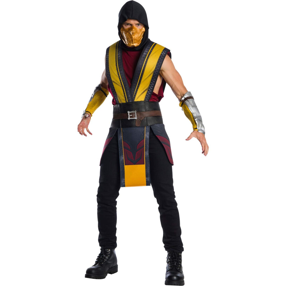 Rubie's Men's Mortal Kombat 11 Scorpion Costume  As Shown  X-Large