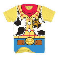 Toy Story Sheriff Woody Cowboy Disfraz Camiseta para adulto (XL Amarillo)