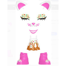 Mattel Lotta Looks Sprinkle Kitty Zubehörset mit 9 Steck-/Spielteilen von Cookie Swirl